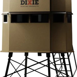 The "Lodge" Deer Blind on a 4 foot riser.